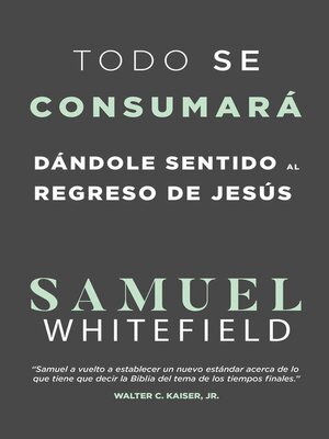 cover image of Todo se consumará